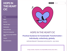 Tablet Screenshot of hopeintheheart.org